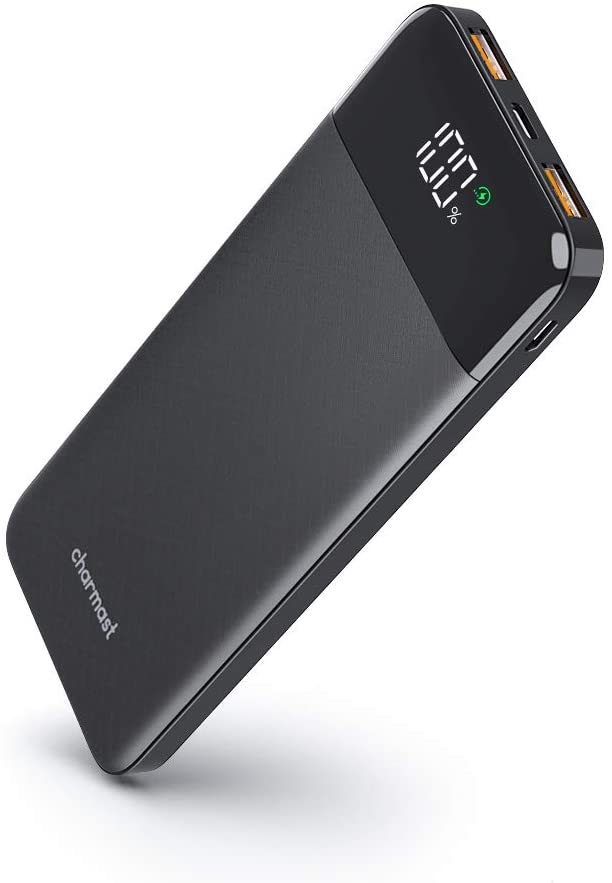 Charmast Power Bank PD 18W Slim Thin 10000 mAh,USB C Cell Phone Portable Charger