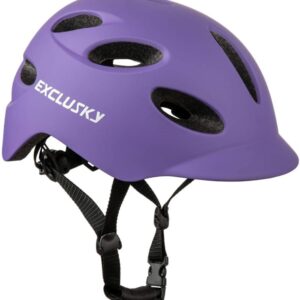 Exclusky Adult Bike Helmet with USB Rechargeable Rear Light