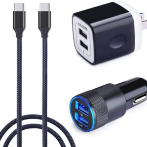 Galaxy S8 Fast Charger, Ailkin Dual Port Car Charger