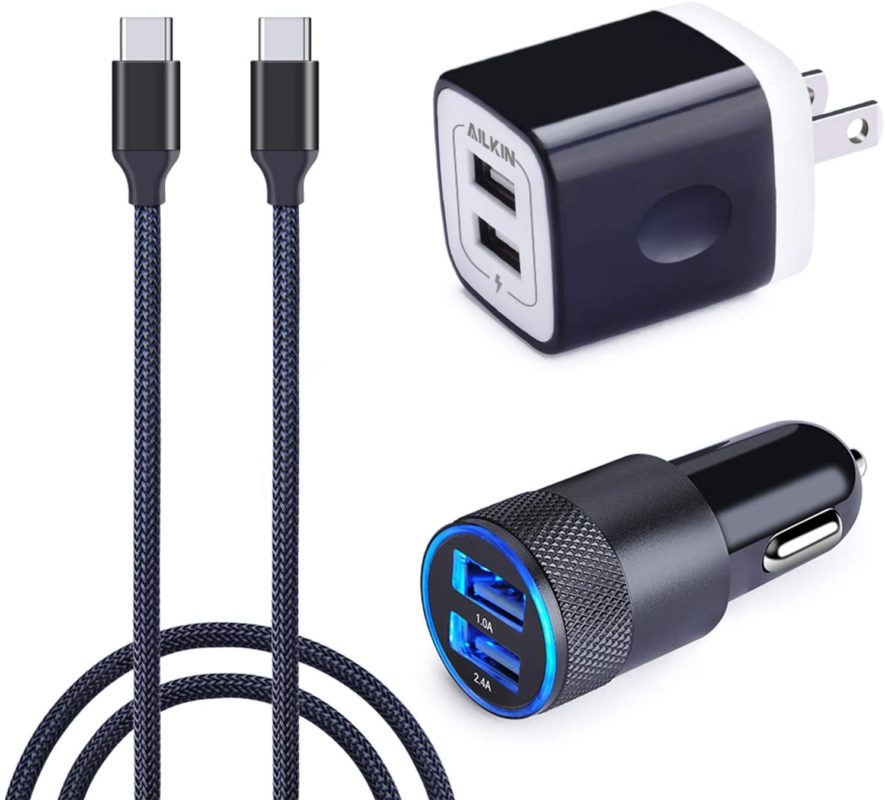 Galaxy S8 Fast Charger, Ailkin Dual Port Car Charger