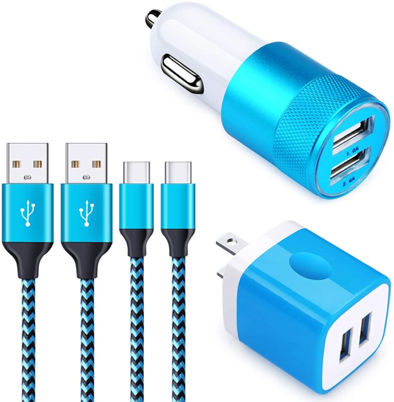USB Typc C Car Charger, Ehoho Dual Port Wall Charger Block