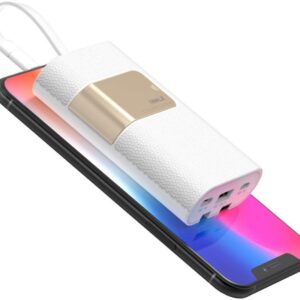 iWALK USB C 10000mAh Portable Charger with Built in Cables